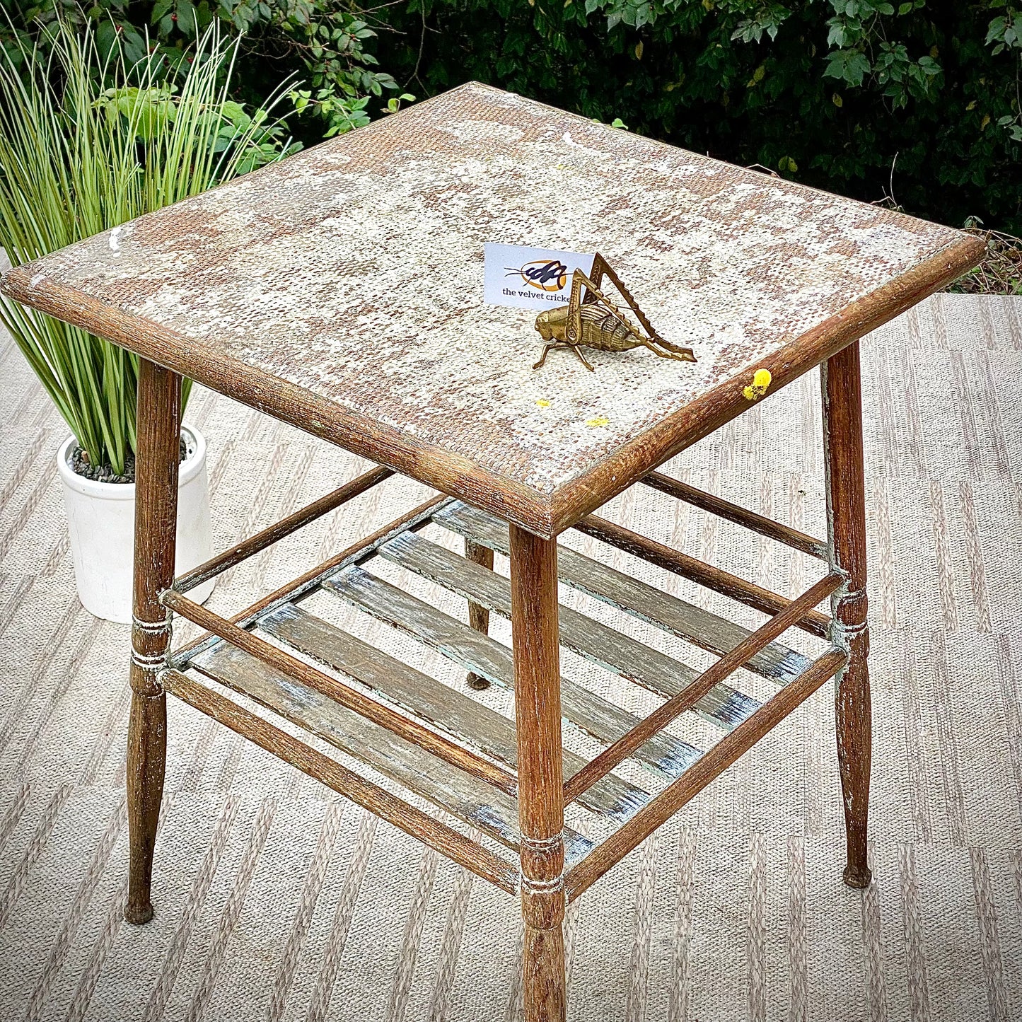 Antique Wooden Plant Stand