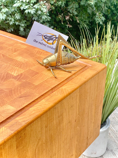 Vintage Wooden Butcher Block