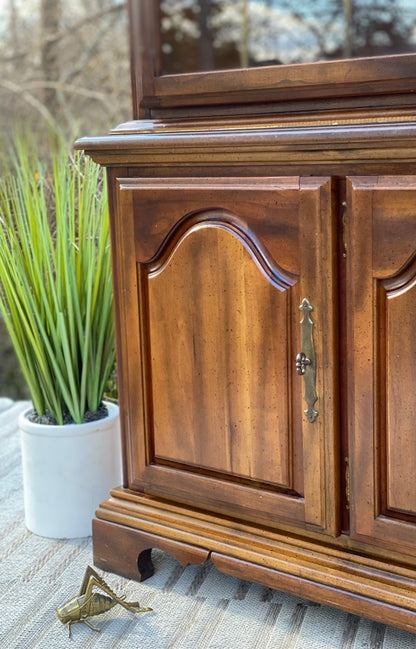 Vintage Wooden Display Hutch by American Drew