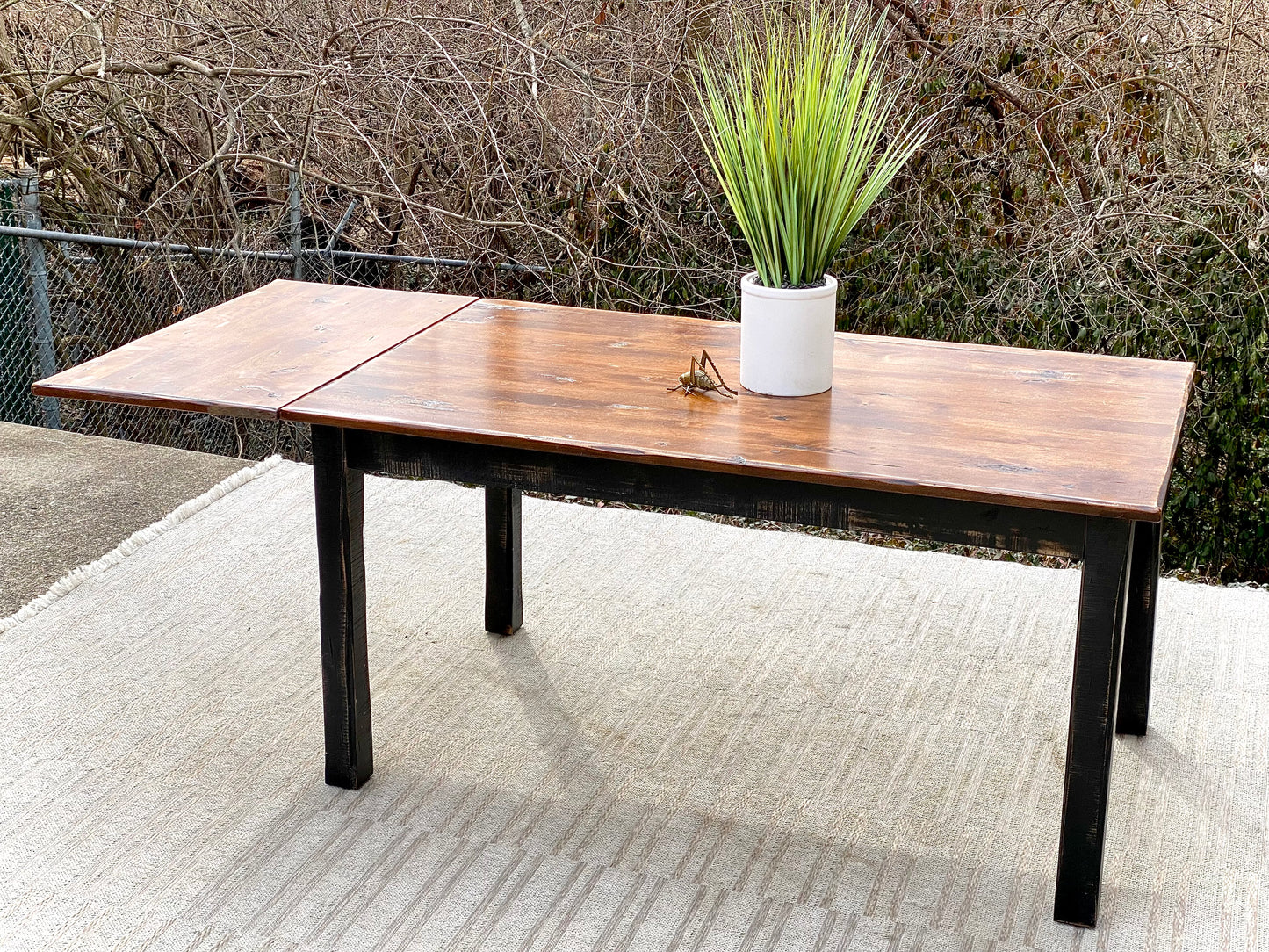 Nice Wooden Canadel Distressed Dining Table