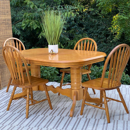 Solid Wood Table and Chair Set