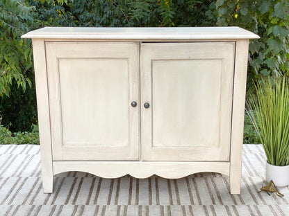 Modern White Hallway Cabinet