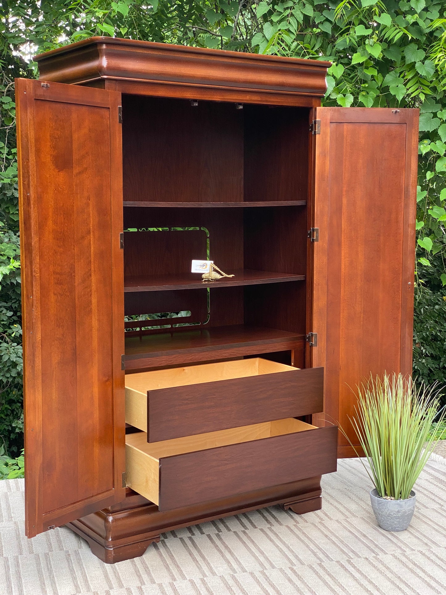 Nice Broyhill Wooden Wardrobe Armoire Cabinet