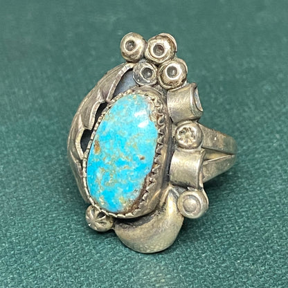 Vintage Sterling Turquoise Ring