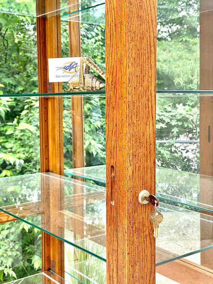 Vintage Pulaski Sliding Door Glass Display Case