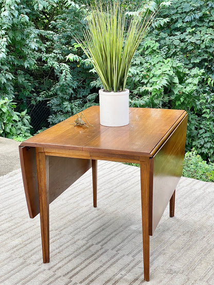 Vintage MCM Wooden Drop Leaf Dining Table