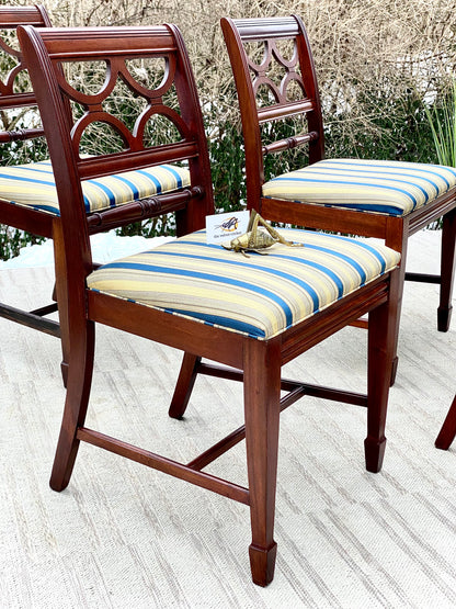 Vintage Set of 4 Upholstered Dining Chairs