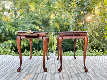 Pair of Wooden Side Tables