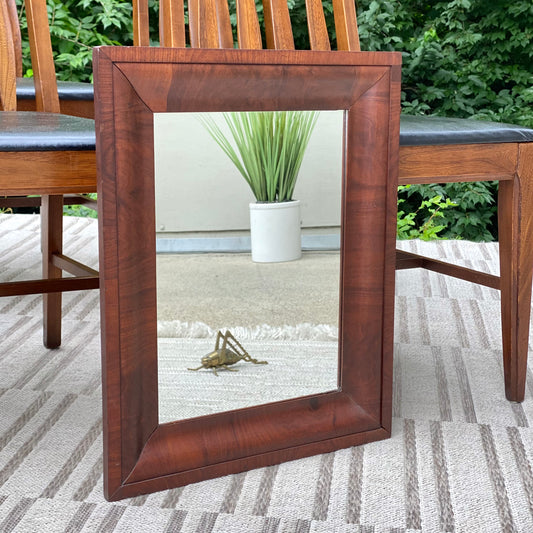 Vintage Wood Rectangle Frame Mirror
