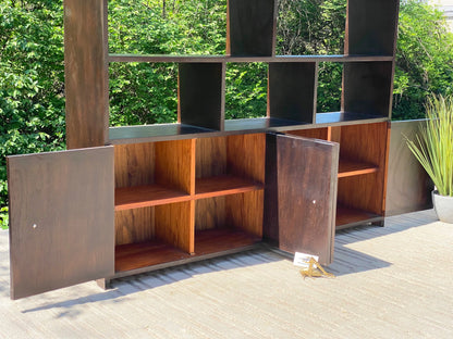 Vintage Display Bookcase Cabinet