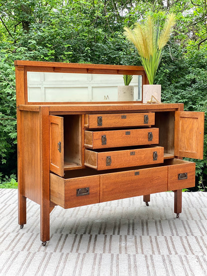 Vintage Arts & Crafts Sideboard by JC Widman