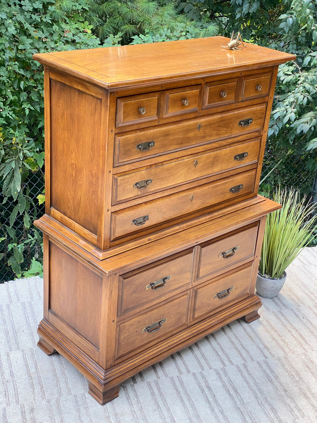 Vintage Thomasville Monterey 7 Drawer Highboy Dresser