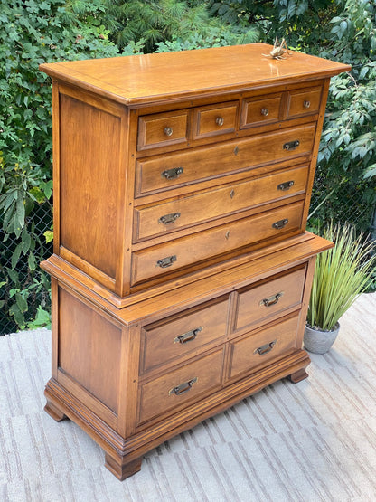 Vintage Thomasville Monterey 7 Drawer Highboy Dresser