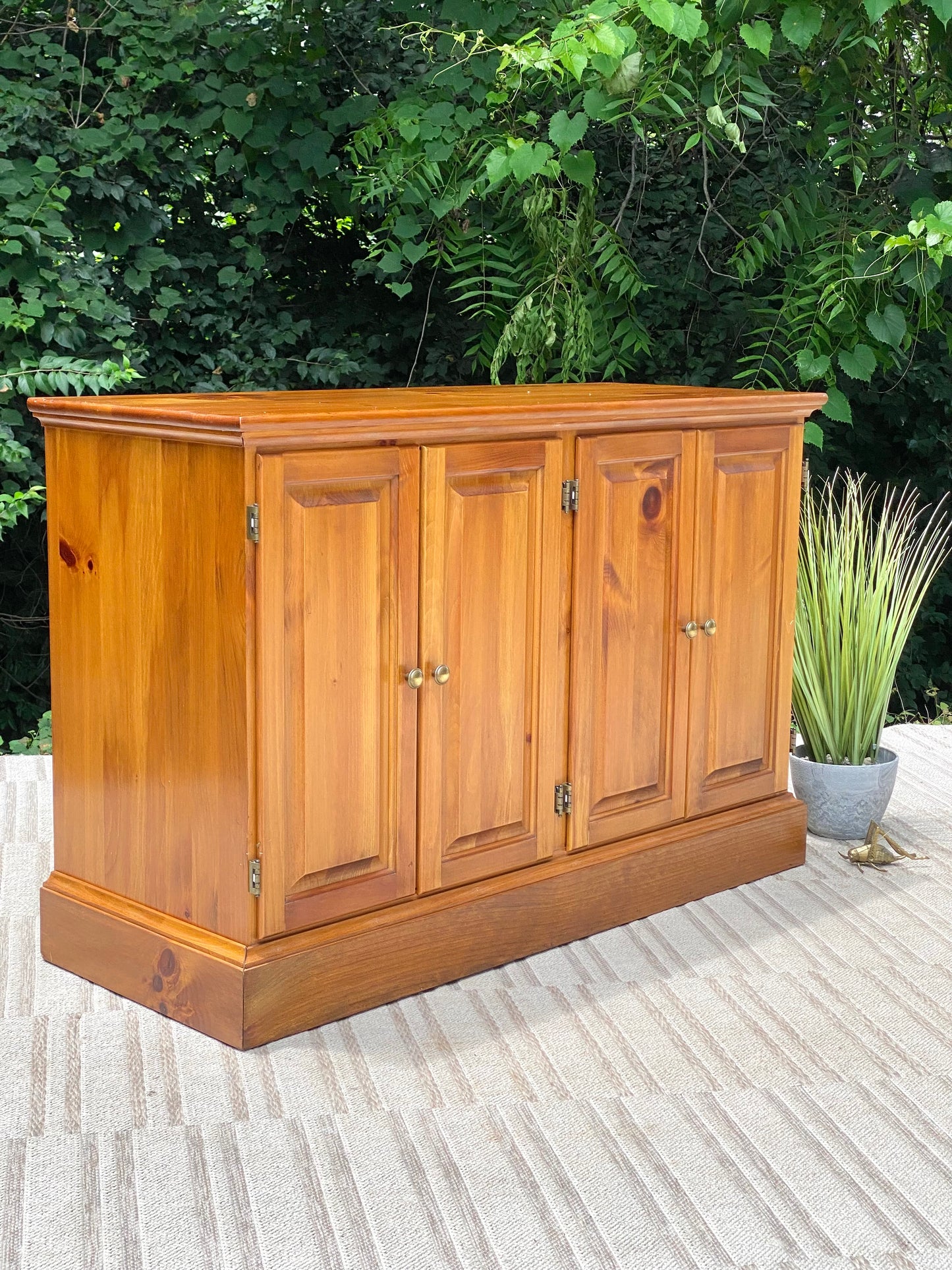 Nice Handmade Solid Pine Buffet Credenza