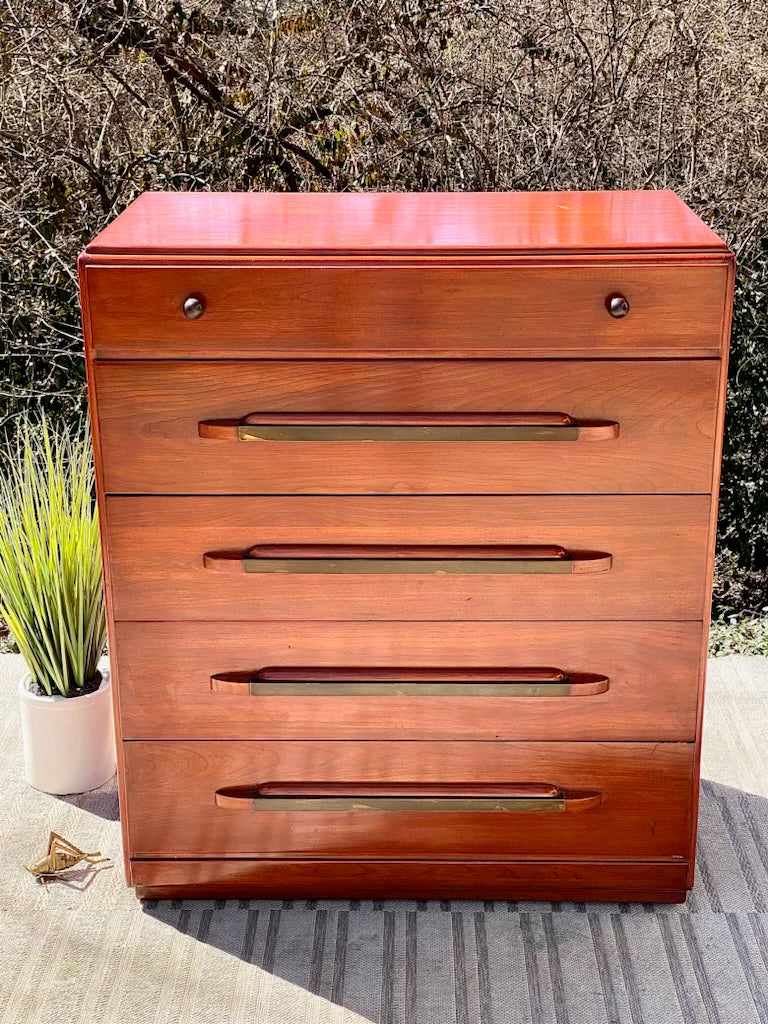 Vintage MCM Mid Century 5 Drawer Dresser