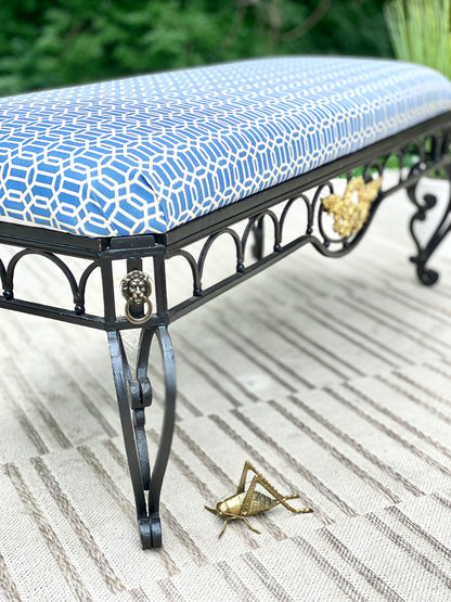 Modern Metal Hallway Bench
