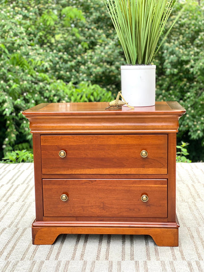 Wooden Stanley 2 Drawer Nightstand