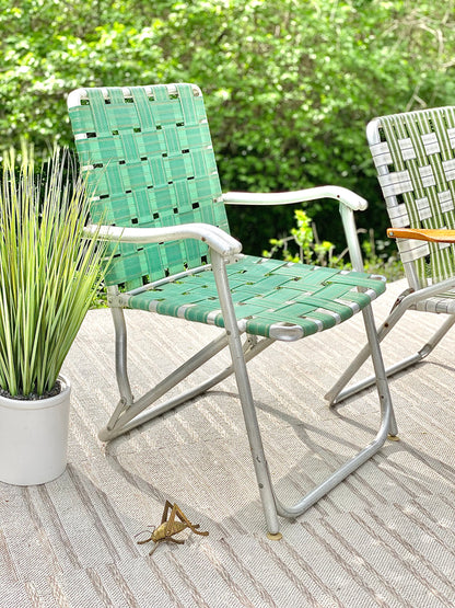 3 Vintage Fold Lawn Chairs