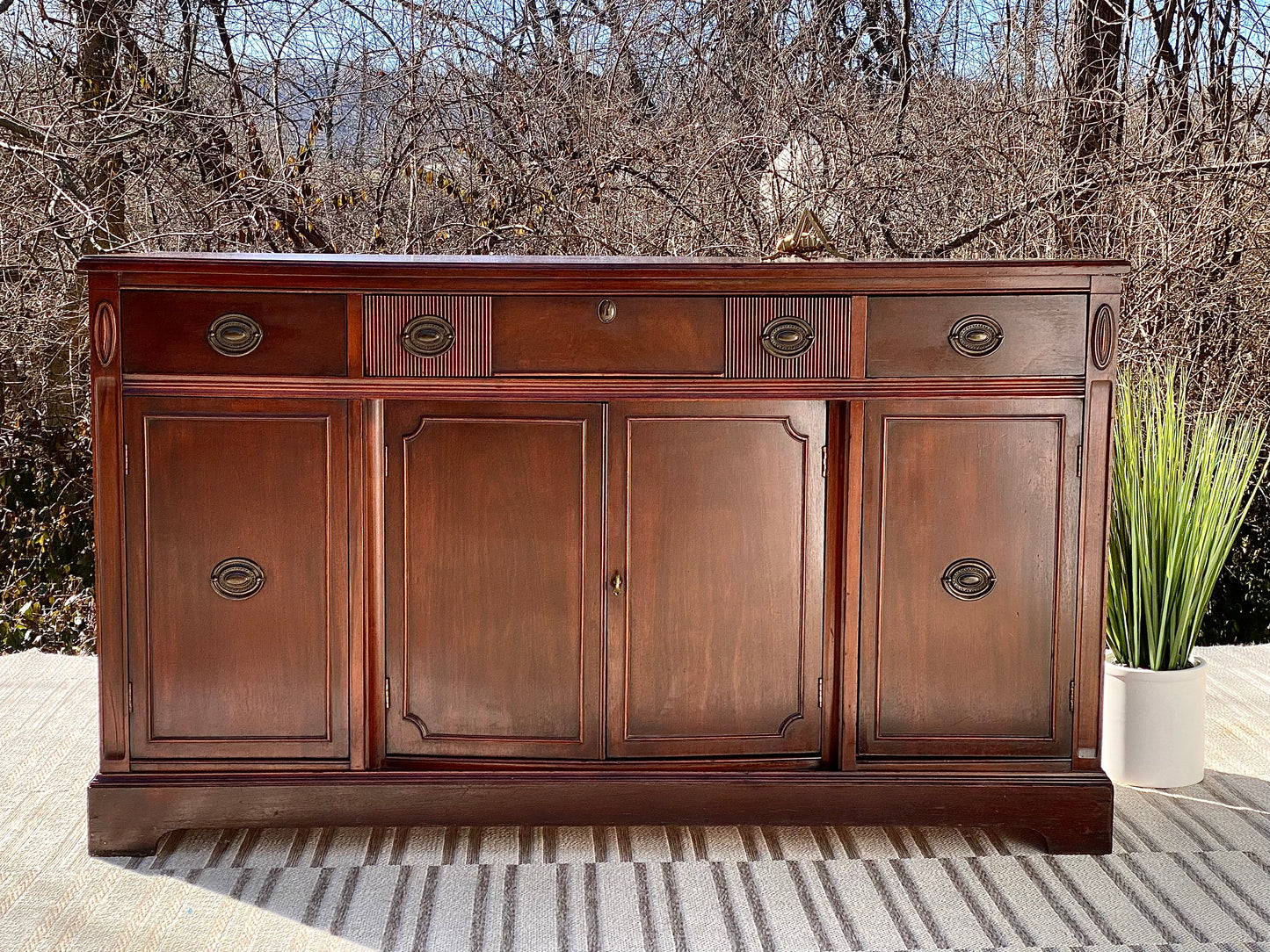 Vintage Mahogany Sideboard Buffet