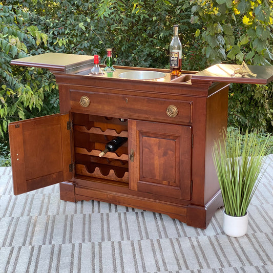 Vintage Wooden Portable Bar