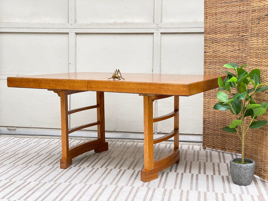 Vintage MCM Oak Dining Table