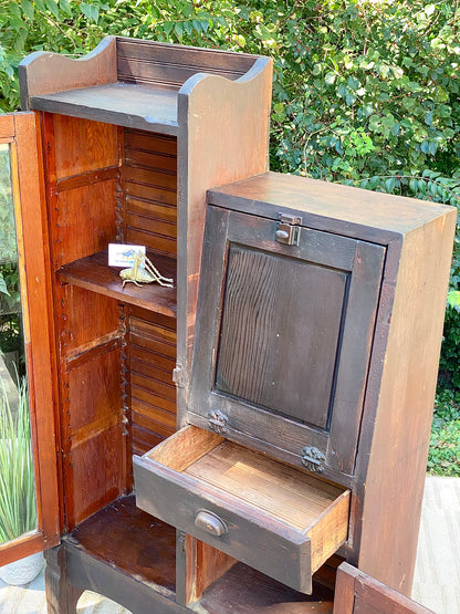 Vintage Wooden Display Cabinet