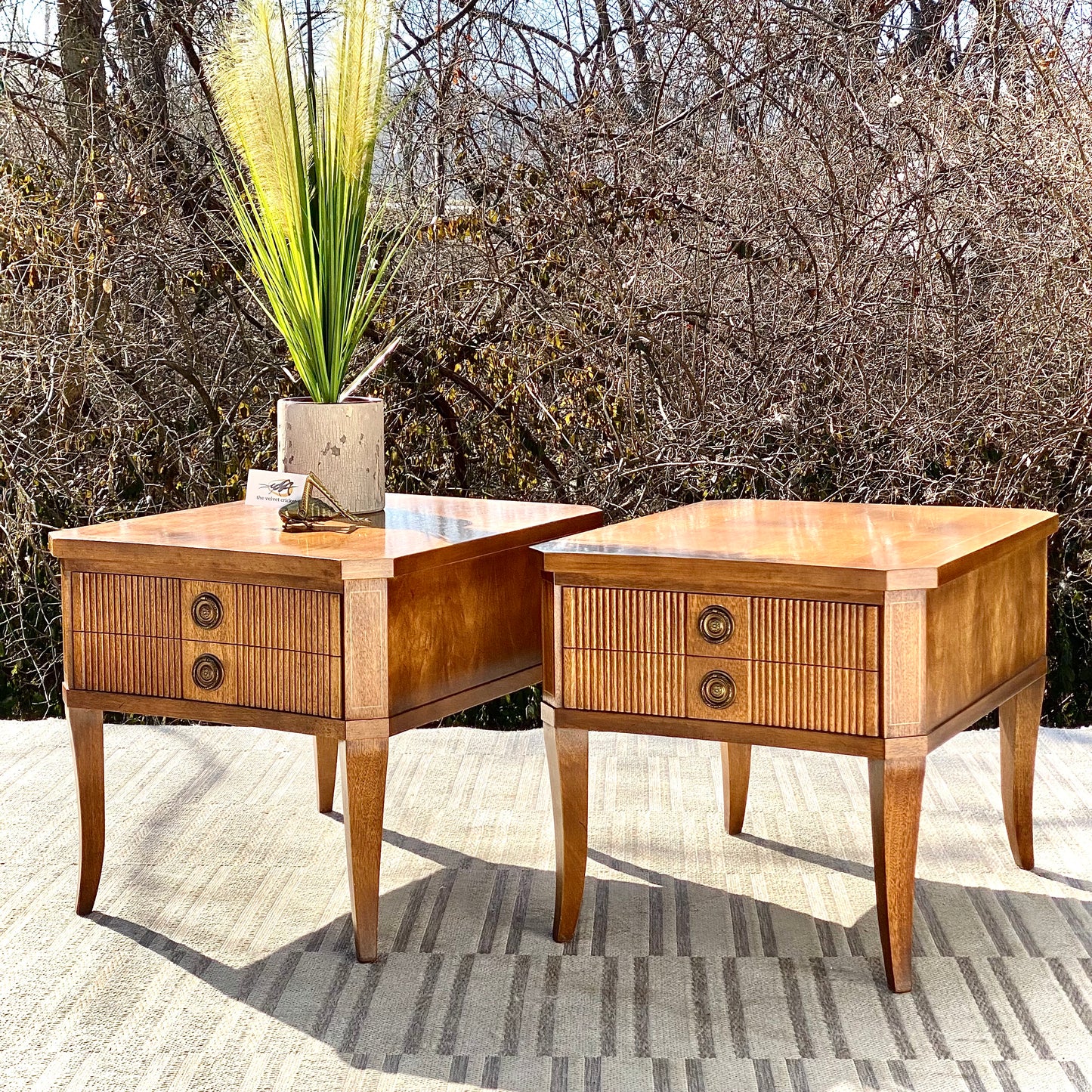 Vintage Mid Century Hammary Side End Tables