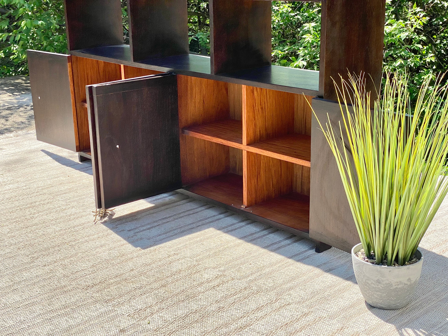 Vintage Display Bookcase Cabinet