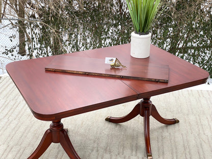 Vintage Mahogany Dining Table with Leaf