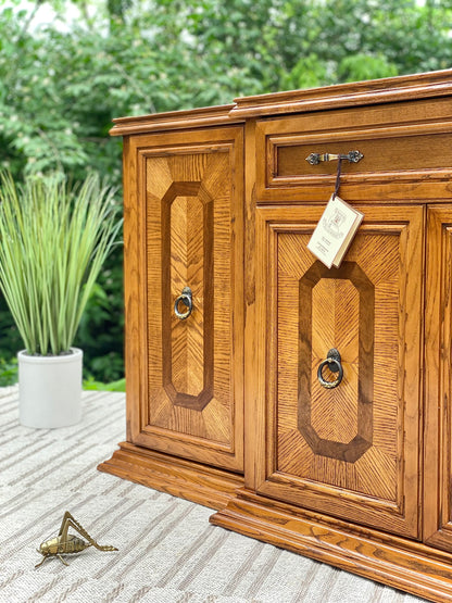 Arcese Brothers Wooden Sideboard Credenza
