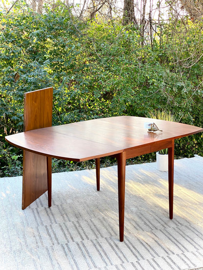 Vintage MCM Drexel Kipp Stewart Walnut Dining Table