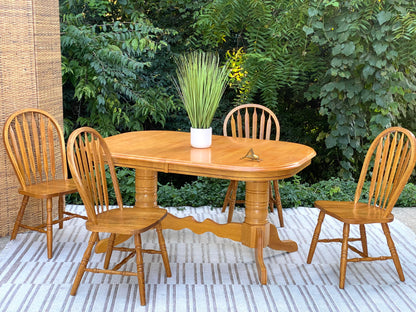 Solid Wood Table and Chair Set