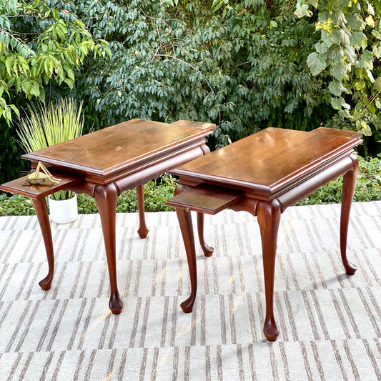 Pair of Wooden Side Tables