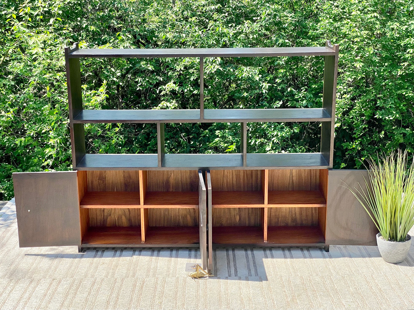 Vintage Display Bookcase Cabinet
