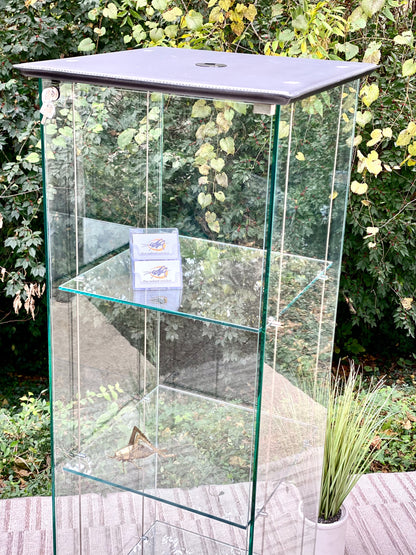 Cattelan Italia Lighted 3 Tier Glass Display Case