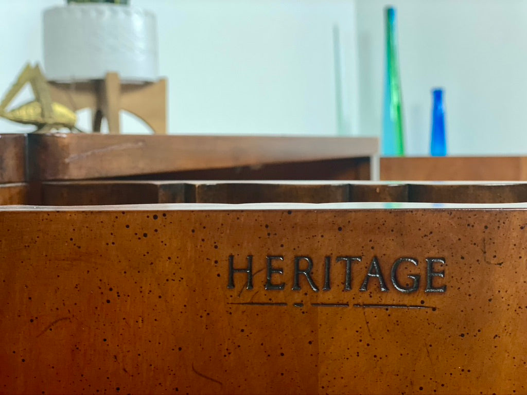 Vintage Pair of HERITAGE MCM Mid Century Cabinets
