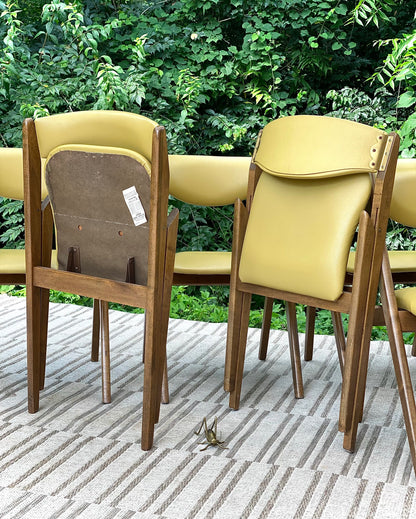 Set of 6 MCM Wonderfold Vinyl Chairs