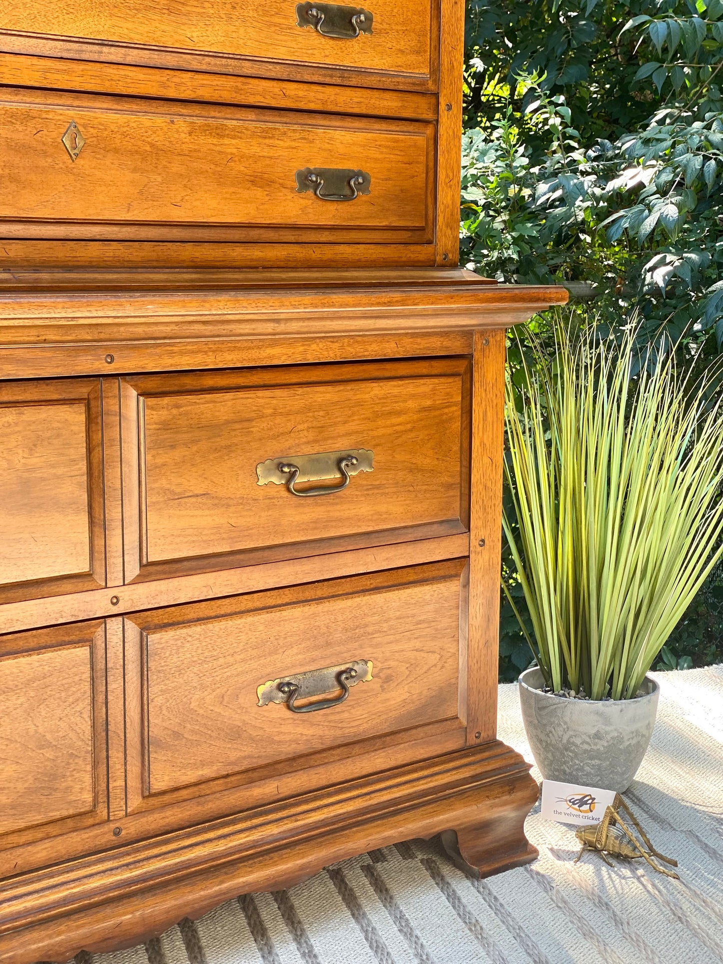 Vintage Thomasville Monterey 7 Drawer Highboy Dresser