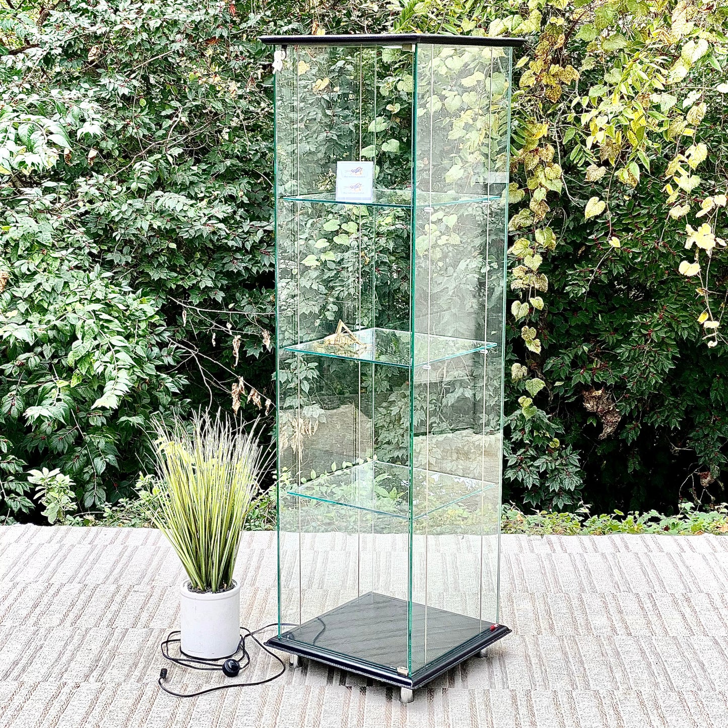 Cattelan Italia Lighted 3 Tier Glass Display Case