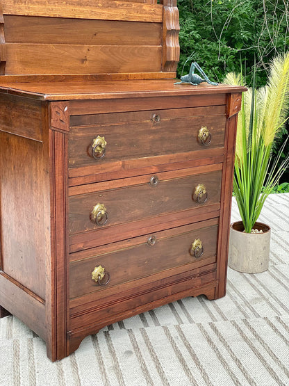 Vintage Eastlake Mirrored Dresser