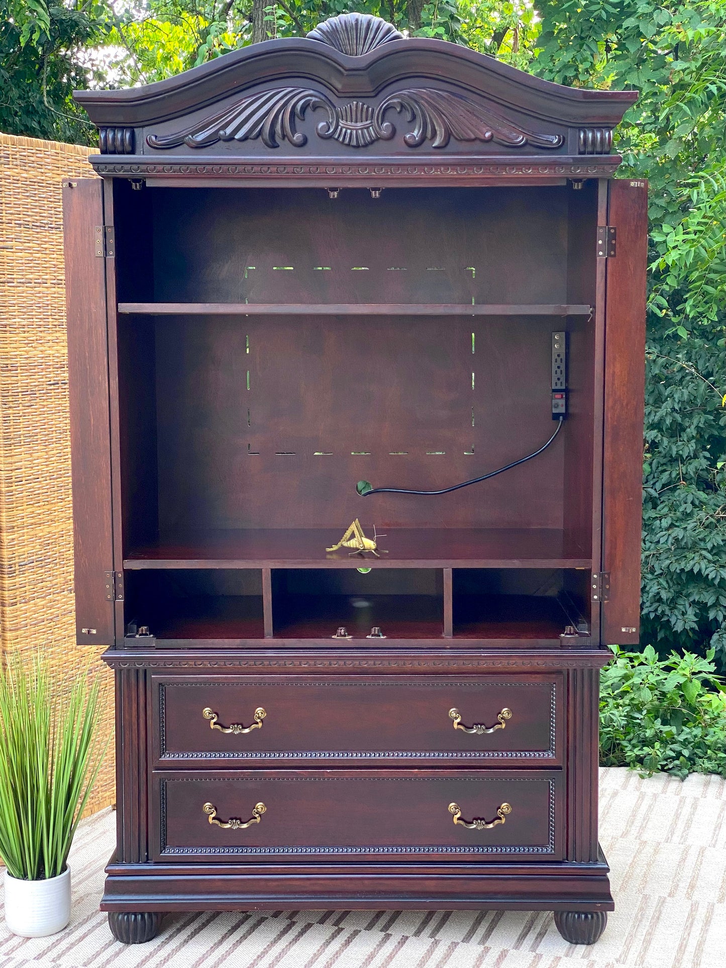 Nice Modern 2 Piece Media Storage Cabinet