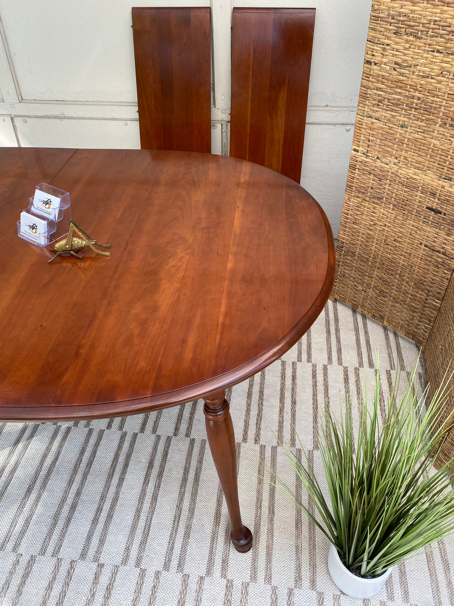 Vintage Oval Solid Cherry Dining Table