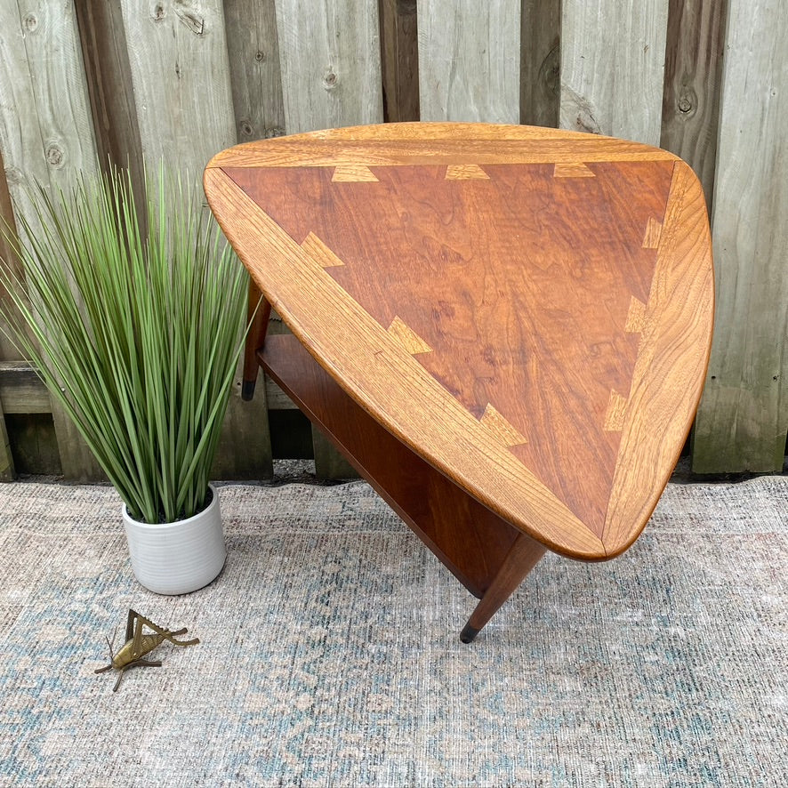 Mid Century Modern MCM Lane Acclaim Guitar Pick Side Table