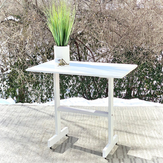 Vintage Wooden Garden Stand on Wheels