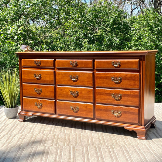 Vintage Link Taylor Solid Cherry 12 Drawer Dresser
