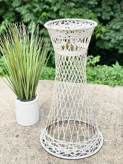 Vintage MCM Woodard Fiberglass Plant Stand