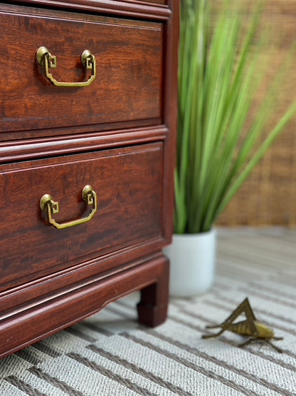 Vintage Rosewood 5 Drawer Dresser