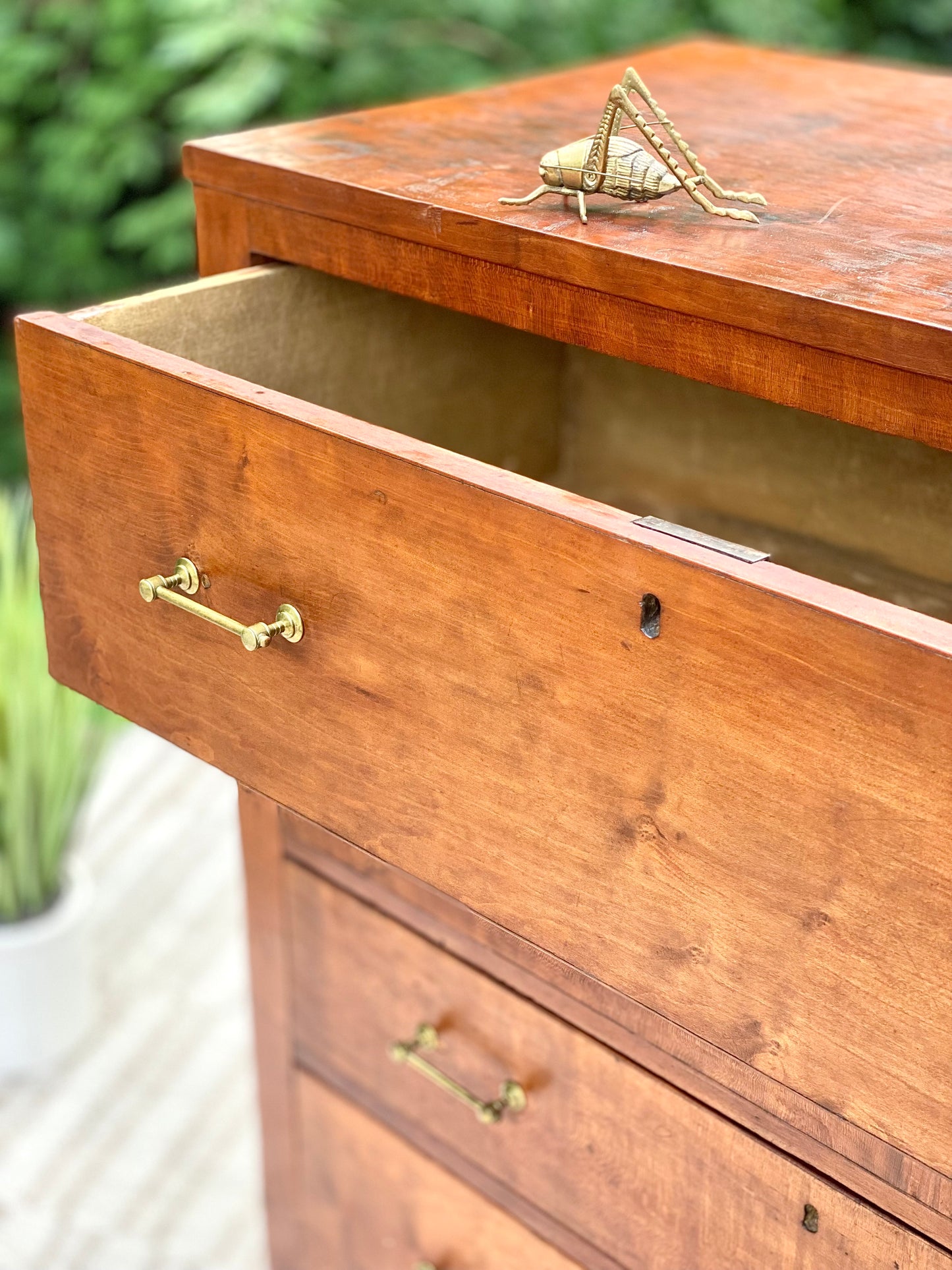 Vintage Solid Cherry 4 Drawer Dresser