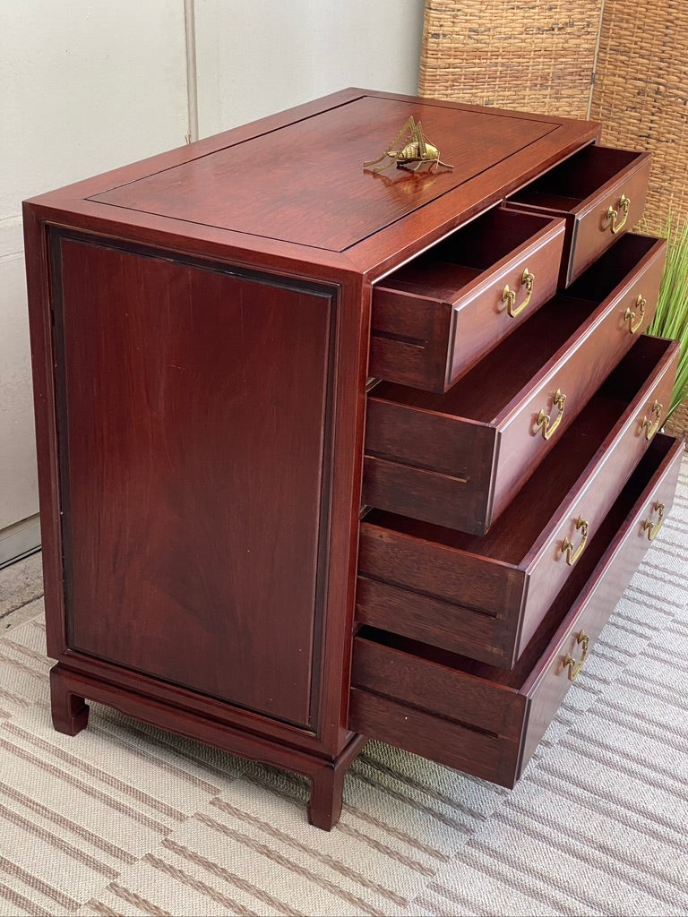 Vintage Rosewood 5 Drawer Dresser