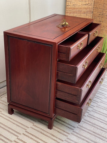 Vintage Rosewood 5 Drawer Dresser